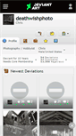 Mobile Screenshot of deathwishphoto.deviantart.com