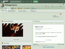 Tablet Screenshot of kfpdragonwarrior.deviantart.com