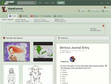 Tablet Screenshot of niaraforever.deviantart.com
