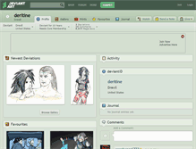 Tablet Screenshot of deritine.deviantart.com