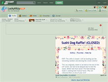 Tablet Screenshot of luckykitzy.deviantart.com