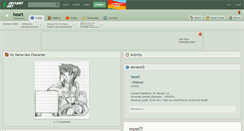 Desktop Screenshot of heart.deviantart.com