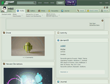 Tablet Screenshot of mikil.deviantart.com