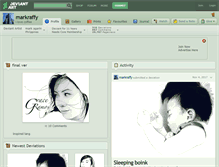 Tablet Screenshot of markraffy.deviantart.com