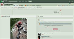 Desktop Screenshot of livedecadence.deviantart.com