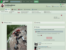 Tablet Screenshot of livedecadence.deviantart.com