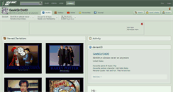 Desktop Screenshot of geekgirl3600.deviantart.com