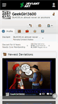 Mobile Screenshot of geekgirl3600.deviantart.com