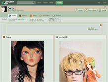 Tablet Screenshot of cesia.deviantart.com
