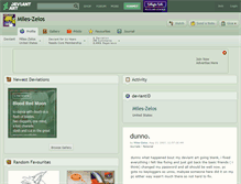 Tablet Screenshot of miles-zelos.deviantart.com