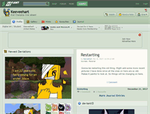 Tablet Screenshot of keeveehart.deviantart.com