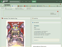 Tablet Screenshot of kamakan.deviantart.com