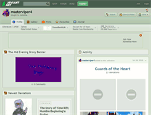 Tablet Screenshot of masterviper4.deviantart.com