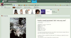 Desktop Screenshot of animequeen23.deviantart.com