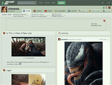 Tablet Screenshot of chimeraic.deviantart.com
