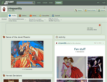 Tablet Screenshot of crimpsonlilly.deviantart.com