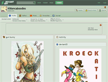 Tablet Screenshot of kittencaboodles.deviantart.com
