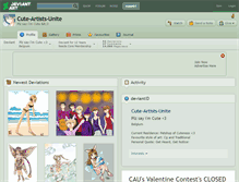 Tablet Screenshot of cute-artists-unite.deviantart.com