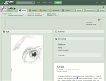 Tablet Screenshot of hollstar.deviantart.com