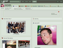 Tablet Screenshot of macinator.deviantart.com