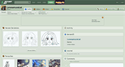 Desktop Screenshot of lonesamuraicat.deviantart.com