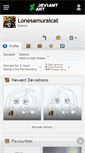 Mobile Screenshot of lonesamuraicat.deviantart.com