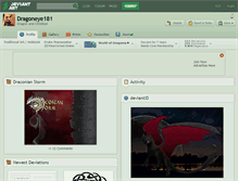 Tablet Screenshot of dragoneye181.deviantart.com