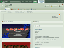 Tablet Screenshot of dominusbg.deviantart.com