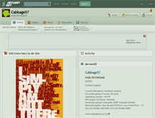 Tablet Screenshot of cabbage57.deviantart.com