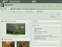 Tablet Screenshot of digi-butterfly.deviantart.com