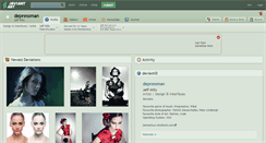 Desktop Screenshot of depressman.deviantart.com