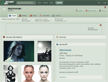 Tablet Screenshot of depressman.deviantart.com