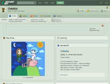 Tablet Screenshot of chibikid.deviantart.com