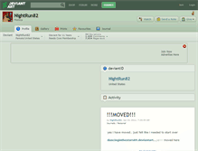 Tablet Screenshot of nightrun82.deviantart.com