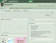 Tablet Screenshot of demon-chrono.deviantart.com
