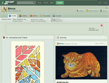 Tablet Screenshot of binnus.deviantart.com