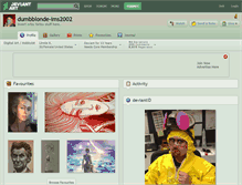 Tablet Screenshot of dumbblonde-lms2002.deviantart.com