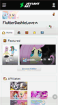 Mobile Screenshot of flutterdashielove.deviantart.com