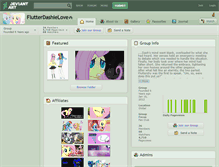 Tablet Screenshot of flutterdashielove.deviantart.com