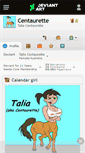 Mobile Screenshot of centaurette.deviantart.com
