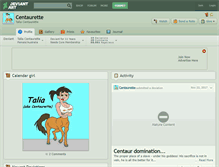 Tablet Screenshot of centaurette.deviantart.com