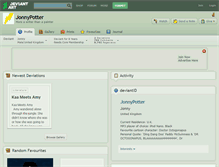 Tablet Screenshot of jonnypotter.deviantart.com