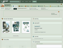 Tablet Screenshot of benbot21.deviantart.com