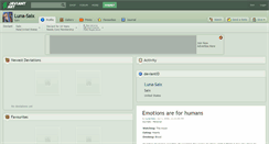 Desktop Screenshot of luna-saix.deviantart.com