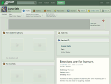 Tablet Screenshot of luna-saix.deviantart.com
