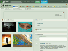 Tablet Screenshot of ando-san.deviantart.com