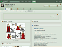 Tablet Screenshot of diabolical-adonis.deviantart.com