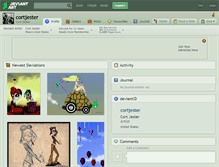 Tablet Screenshot of cortjester.deviantart.com