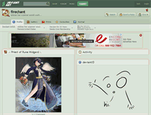 Tablet Screenshot of firechant.deviantart.com