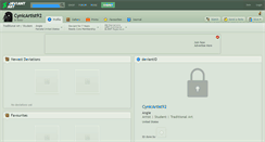 Desktop Screenshot of cynicartist92.deviantart.com